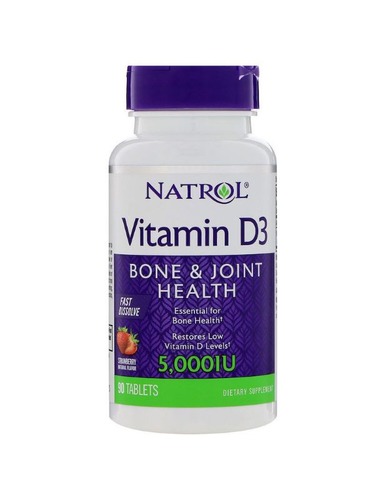 Natrol Витамин Д3, 5000 ед, 90 таб 