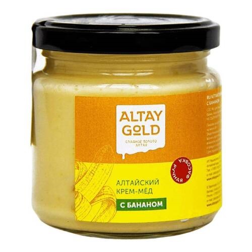 Алтай Голд, крем-мёд Банан 225 гр