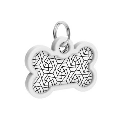 WAUDOG, Адресник Smart ID c QR-паспортом, Металл, Рисунок 