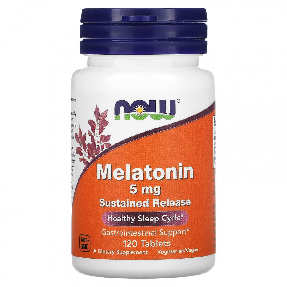 Now Foods Мелатонин 5 мг, 120 таблеток